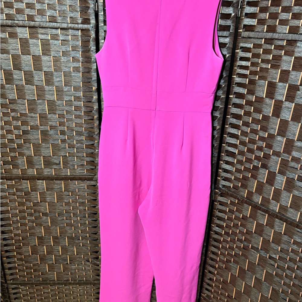Alex Marie Hot Pink Sleeveless Tie-Waist Jumpsuit – Size 10 - Picture 5 of 5